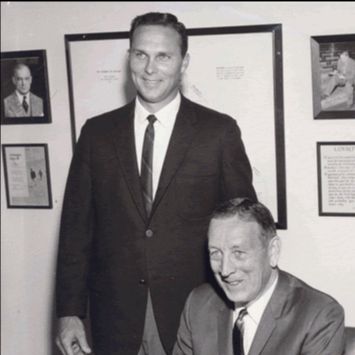 Jerry Norman with John Wooden