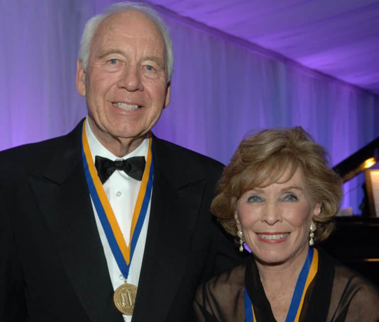 Bob and Marion Wilson receiving the UCLA Medal, 2006