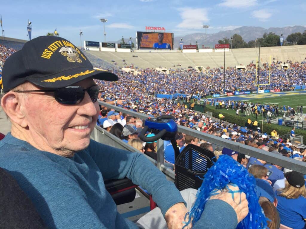 Captain Coffee at the Rose Bowl